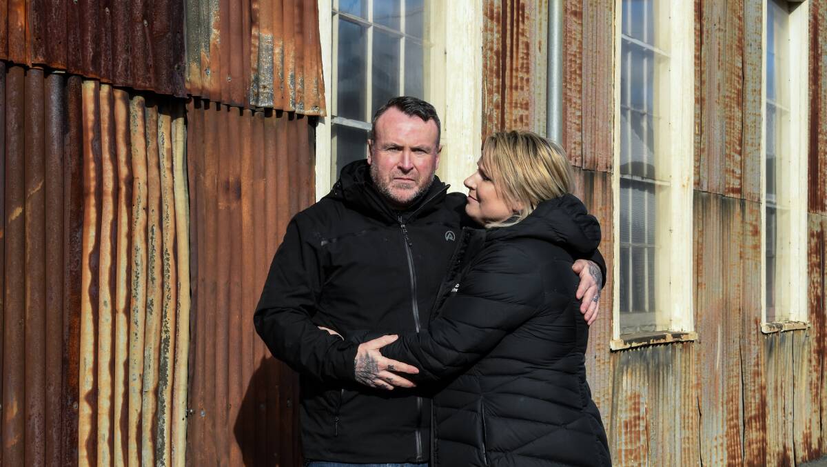 COURAGE: Veteran Brett Wright and his wife Michaela both want to see a joint centre built for veterans and first responders. Picture: Neil Richardson