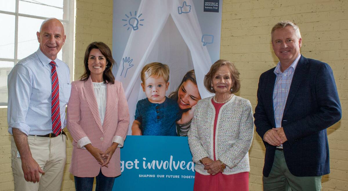 LAUNCH: The government launched their 'Get Involved' campaign aimed at ensuring the community have their say on a new school at Memorial Hall in Legana today. Picture: Supplied.