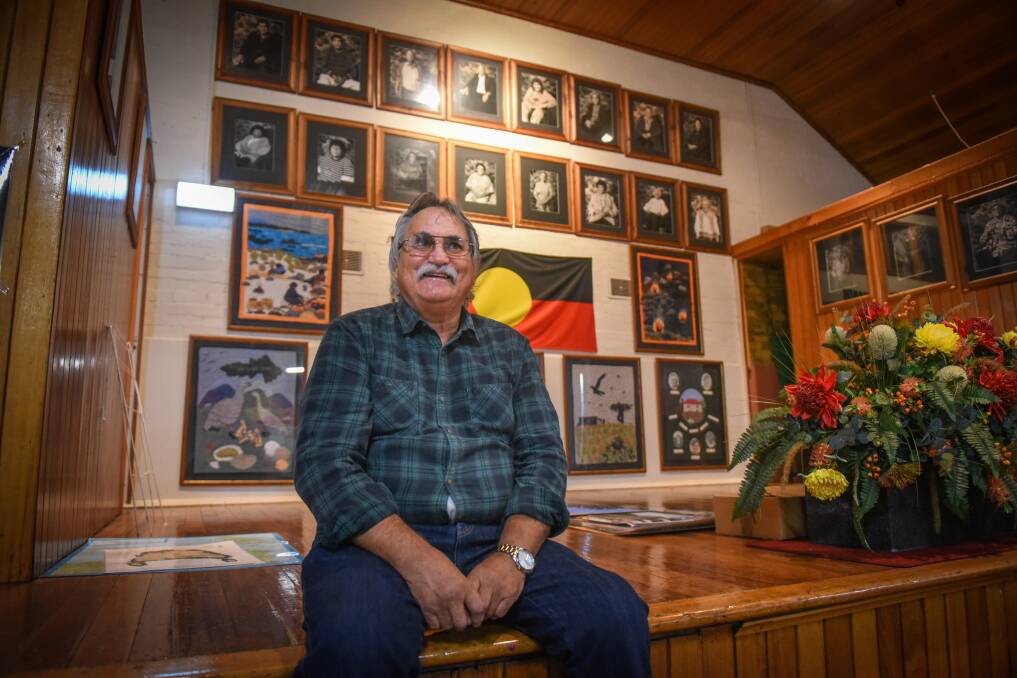 Indigenous elder Clyde Mansell at the Launceston Elders Council Picture: Paul Scambler