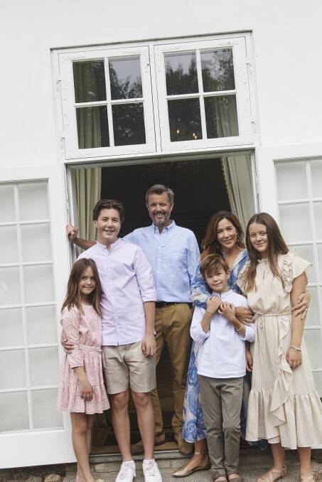 TASMANIAN CONNECTION: Crown Prince Frederik with wife Crown Princess Mary and children Josephine, Christian, Vincent and Isabella. Picture: Franne Voigt