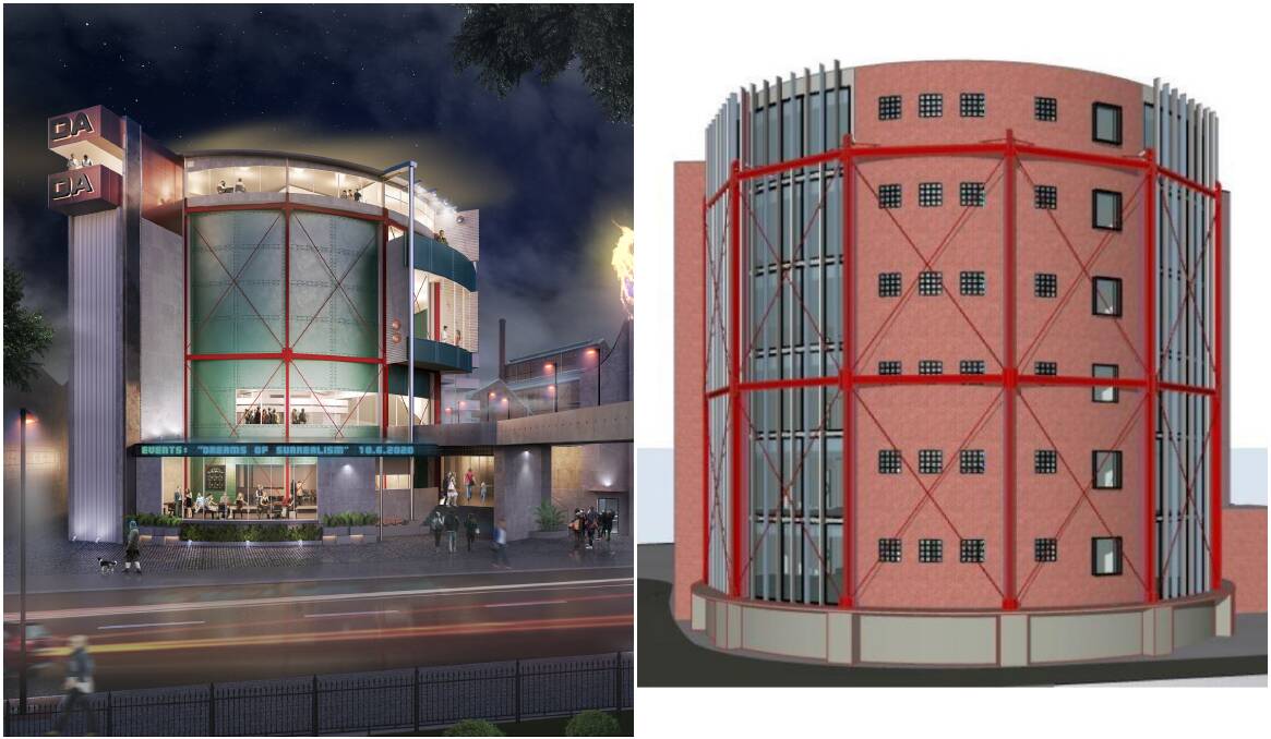 BEFORE AND AFTER: The former plans were deemed to not fit in with the heritage of the area (left), so new plans have been developed (right). Picture: Supplied