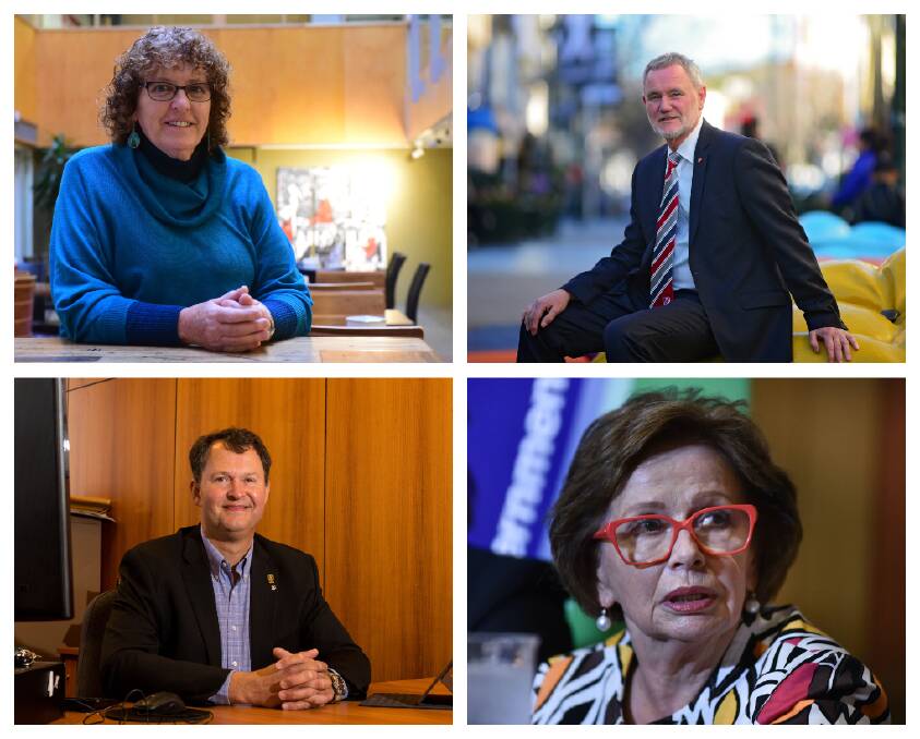 TOP: Mayor Mary Knowles and Albert van Zetten. BOTTOM: Mayors Greg Kieser and Christina Holmdahl. Pictures: File