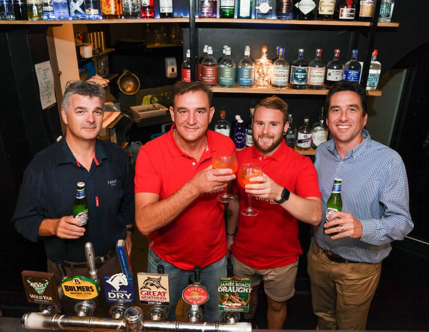 CELEBRATION: Rob Howell, Marcel Ritchie, Samuel Stewart and Andy Greneville are ready for Sunday's Little Italy Festival. Picture: Neil Richardson.