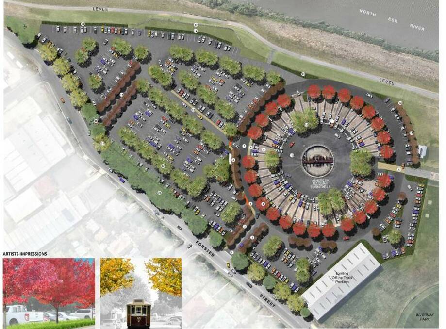 CONFUSION: An artist impression of the proposed UTAS car park. Picture: supplied.