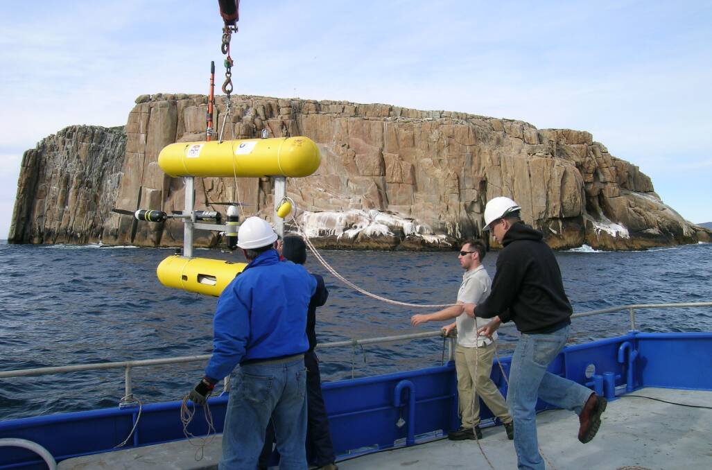 DEEPER UNDERSTANDING: The AUV during the study. Picture: supplied.