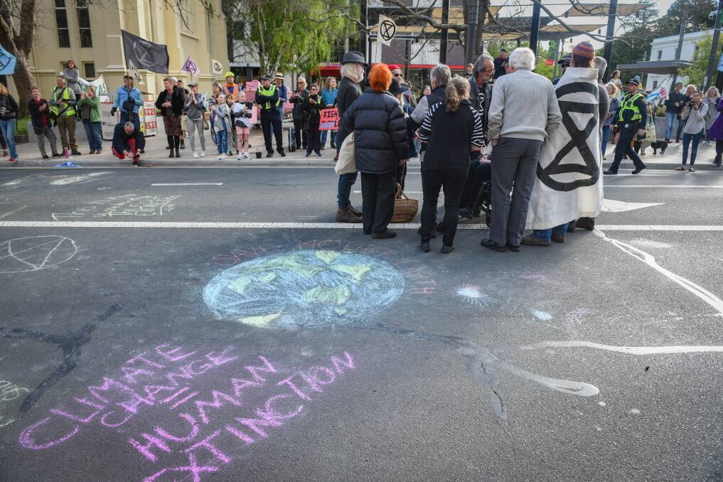 CLIMATE: Photos from the Extinction Rebellion protest rally in Launceston. Picture: Paul Scambler.