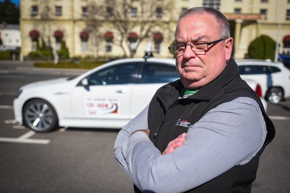 MILESTONE TRIP: Launceston's Taxi Combined operations manager Neil Fawcett said the company hopes to reach 6,000,000 trips by mid October. Picture: Paul Scambler