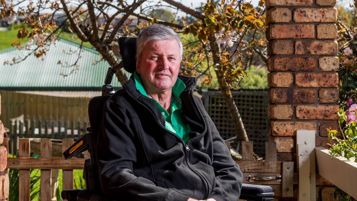 CHALLENGE 27: Former Deloraine racehorse trainer Terry Roles is battling MND and will be at the event on Friday. Picture: Phillip Biggs.