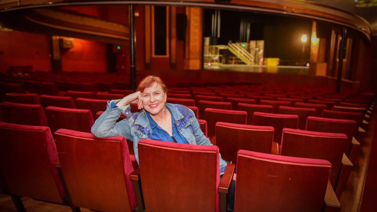 TIME TO SHINE: Ten Days on the Island artistic director Lindy Hume, at the Princess Theatre, said this year's focus on local talent was a defining and empowering moment for the festival's 20-year history. Picture: Paul Scambler.
