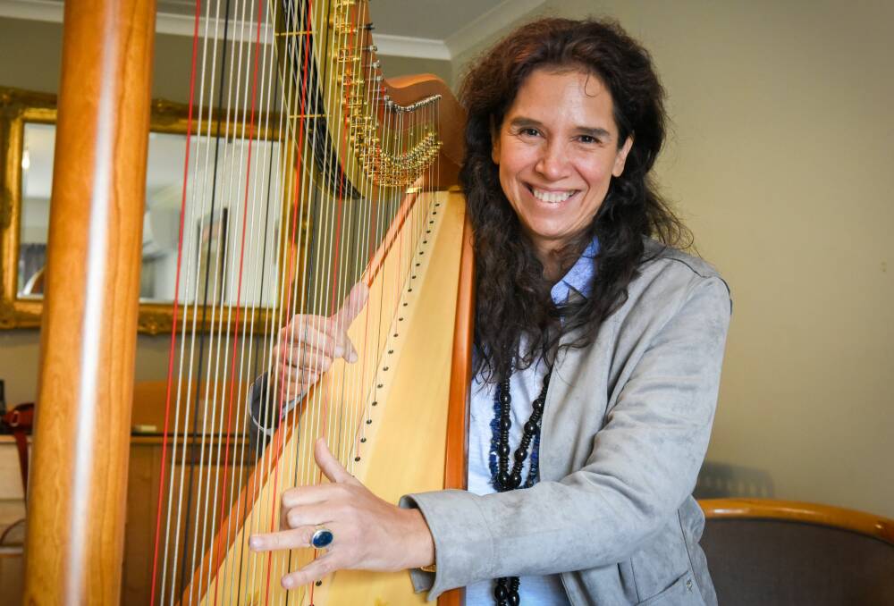 HARPIST: Harp Island's 2019 guest tutor Cristina Braga of Brazil played at last year's conference at Grindelwald. Picture: Paul Scambler.