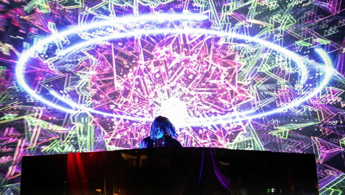 Electriying: Flying Lotus onstage at Mona Foma. Picture: Mona/Jesse Hunniford.