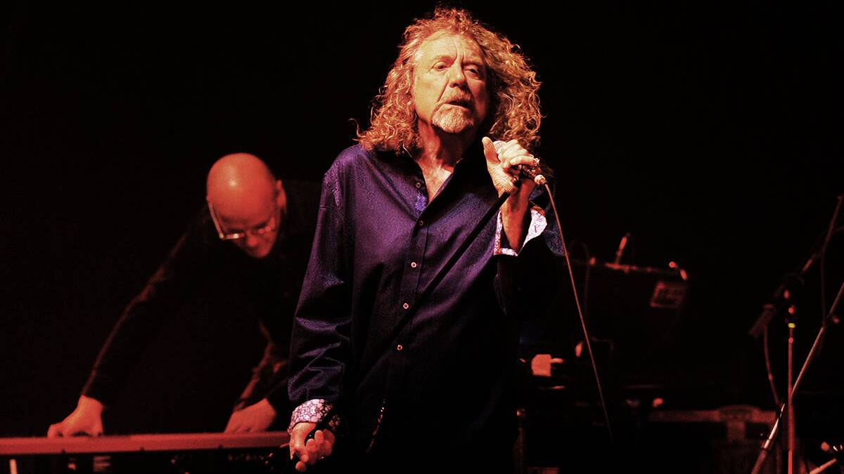 The image Led Zeppelin's Robert Plant shared after his gig in Launceston