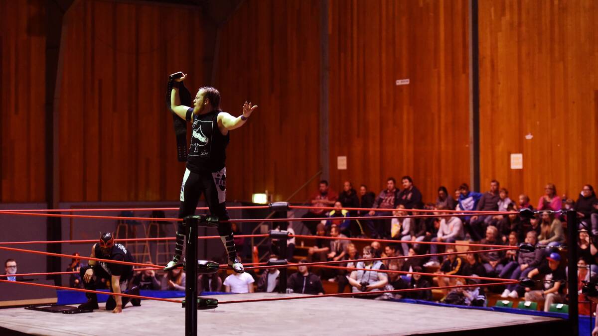 Colour from the Tasmanian Championship Wrestling event at Launceston's Action Packed Stadium