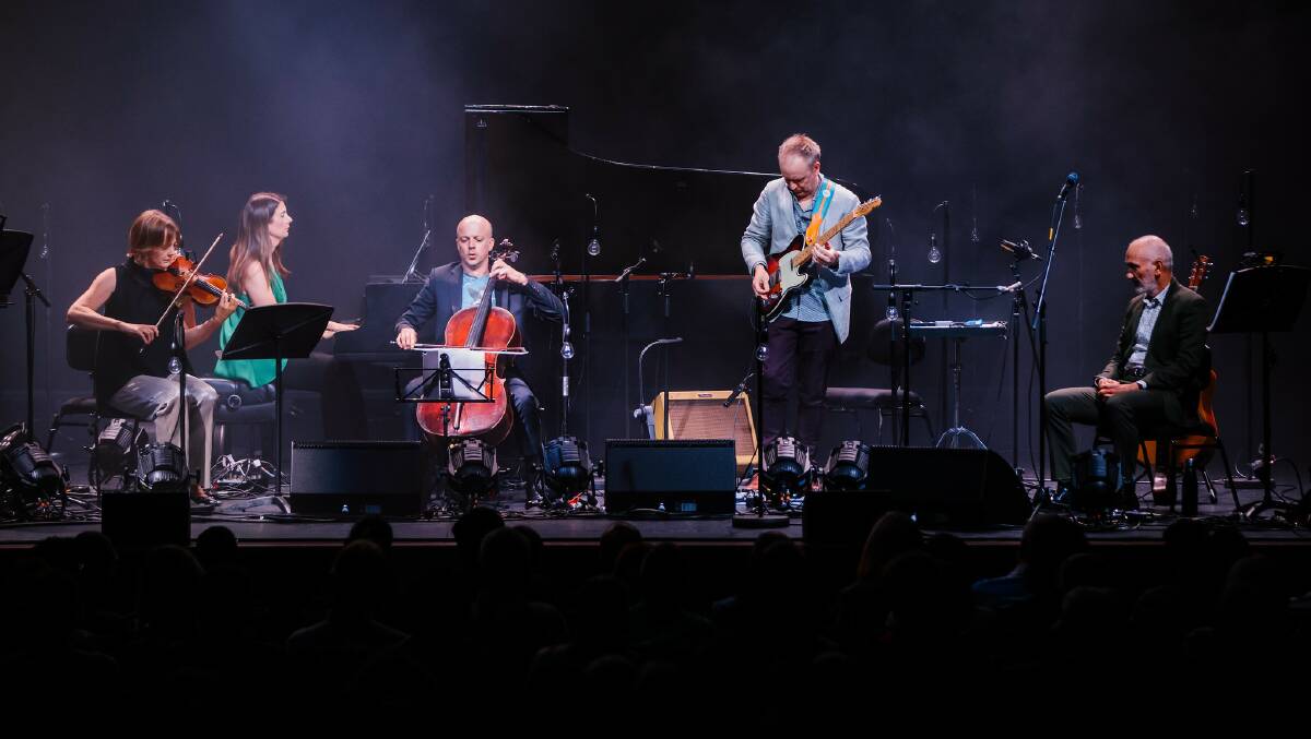 Flying: Paul Kelly watches as his ensemble take control. Picture: Mona/Jesse Hunniford.