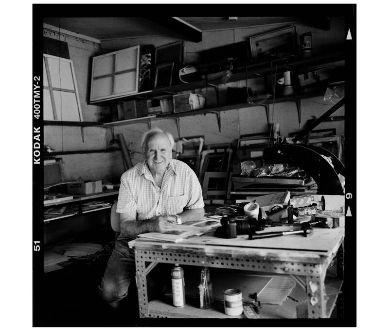 Master: Photographer Owen Hughes in his Elizabeth Street studio. Picture: Scott Gelston