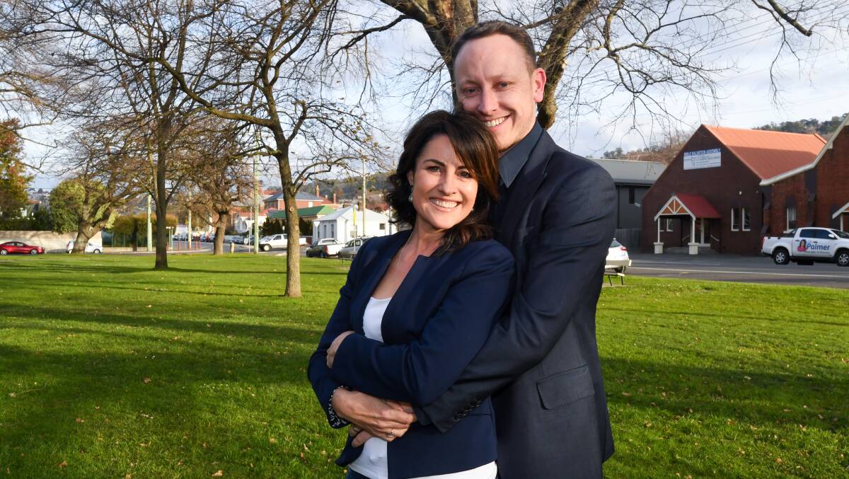 Incoming Rosevears Liberal MLC Jo Palmer and her husband Andrew Palmer.