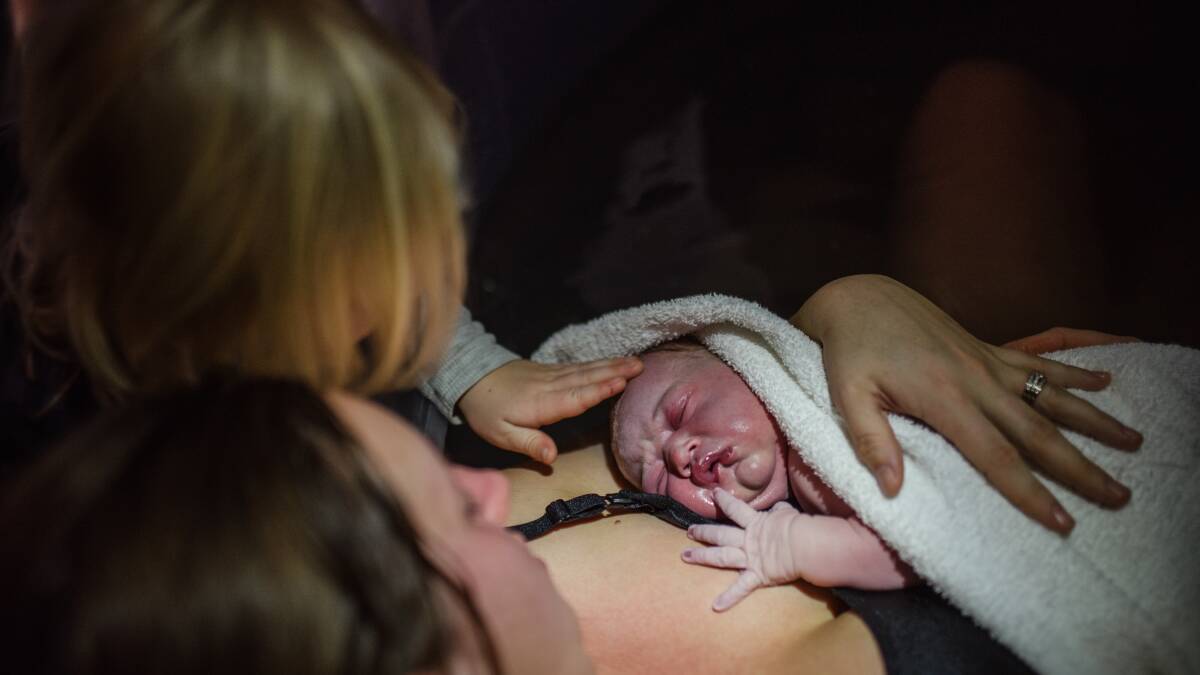 Magic: Emotional birth trauma led Bethany Ayton to choose a homebirth. Pictures: Flick + Dave Photography