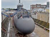 A US nuclear submarine undergoing maintenance. Picture: US Congressional Budget Office
