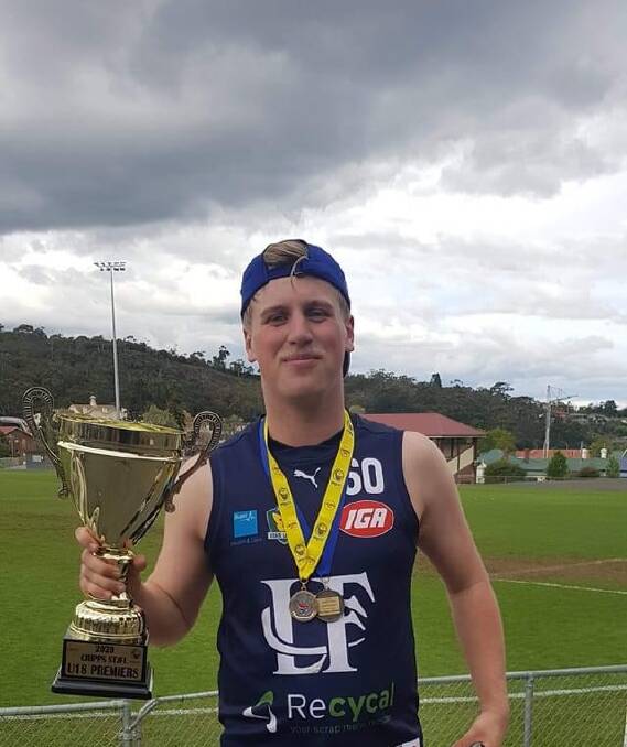 Double win: Sam Artis was named best on ground as Launceston took home their fourth flag. Picture: Supplied