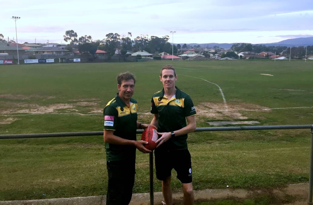 Dynamic Duo: Brenton Cook and Tim Faul both play their 250th game for St Pats on Saturday. Picture: Josh Partridge.