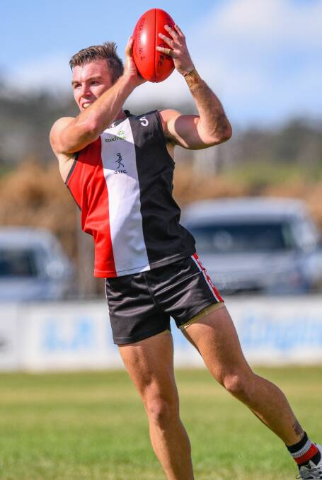 From the front: George Town coach Allan O'Sign aims to make Blue Gum Park a ground that is hard to win at for other teams. Picture: Paul Scambler