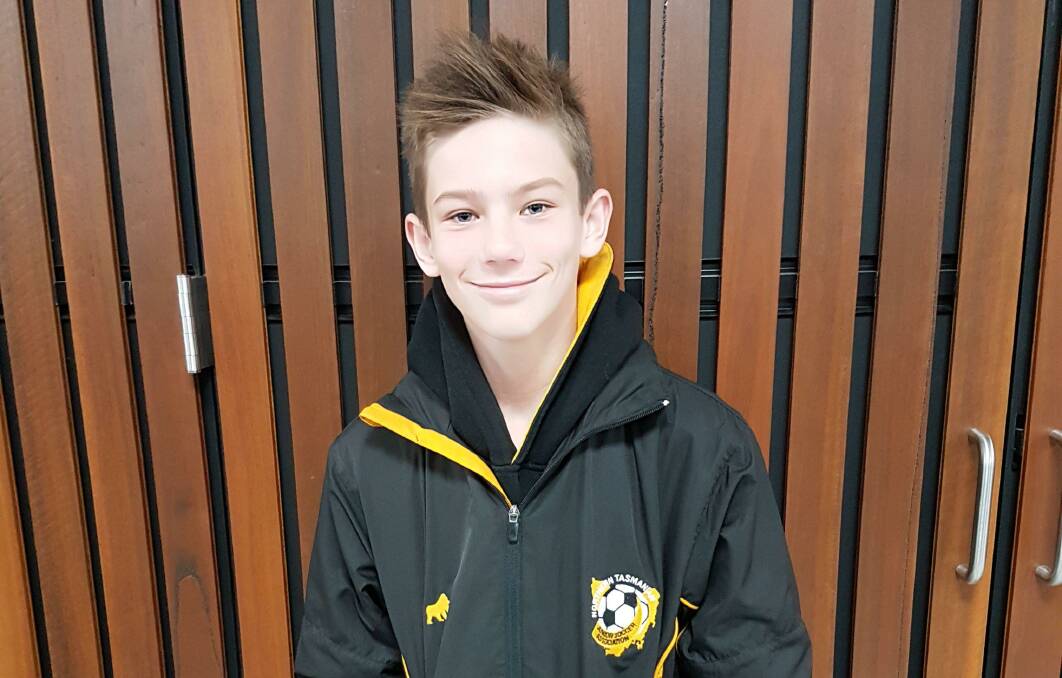 Smashing it: Lachlan Colgrave is excelling in soccer and athletics.