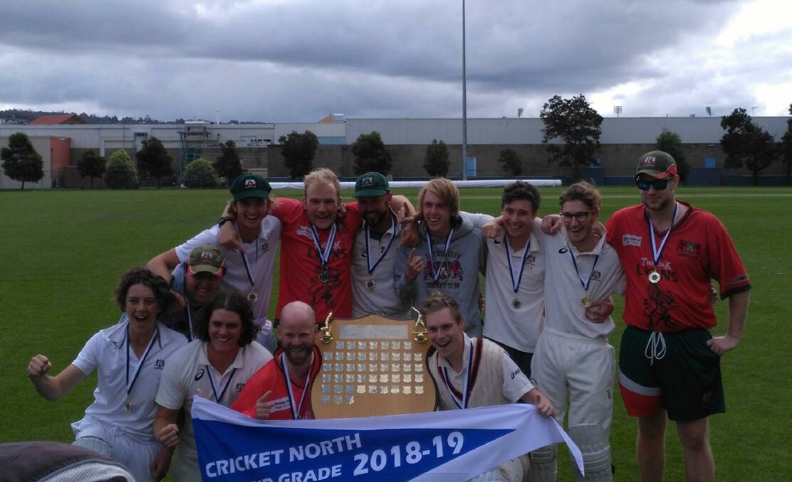 Winners: Launceston celebrate their second grade crown after a win over Westbury. Picture: Supplied