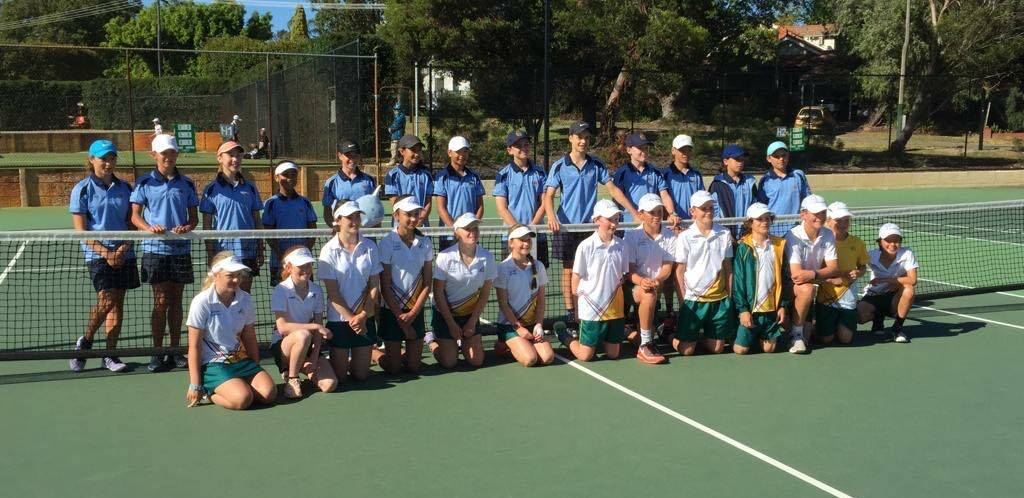 Tasmania and New South Wales stand side by side before their match-up. Picture: Supplied