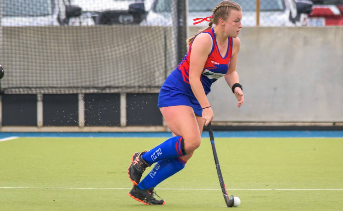 In form: Isabella McRobbie scored Queechy's two goals in her side's draw with South Launceston. Picture: Simon Sturzaker