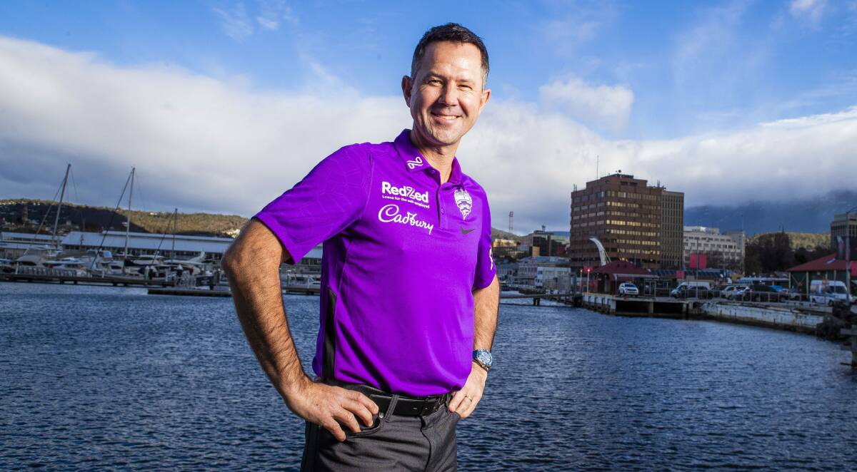 Tasmanian cricket legend Ricky Ponting. Picture by Cricket Tasmania/Hobart Hurricanes