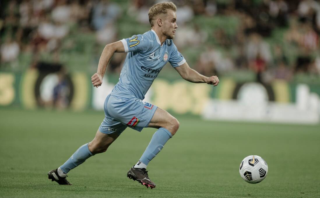 Nathaniel Atkinson in action for Melbourne City. Picture: Melbourne City Media