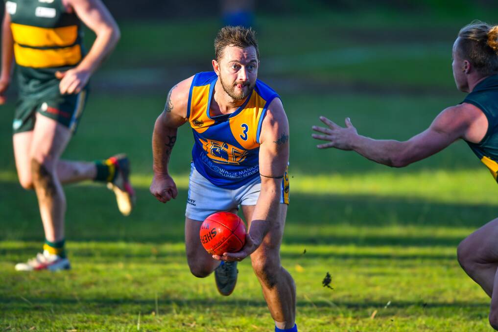 Missing: Andrew Frame will once again miss for Evandale as the side look to progress after a vital win. Picture: Scott Gelston.