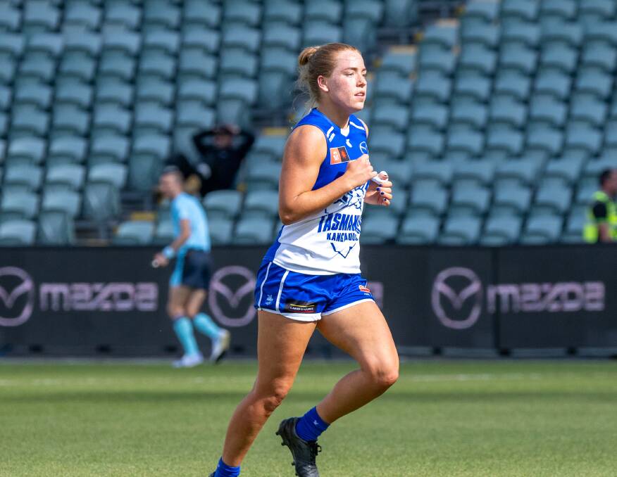 Launceston's Mia King in action for North Melbourne. Picture by Paul Scambler