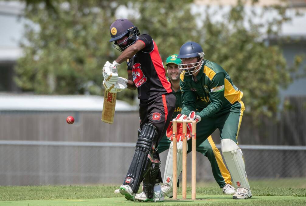 Class: Dilan Jayalath dabs one away for Hadspen against Legana earlier this year. Picture: Paul Scambler
