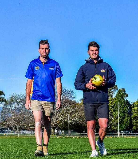 Eagles rock: Jack Maher and Alex Payne will co-coach Evandale this year. Picture: Neil Richardson