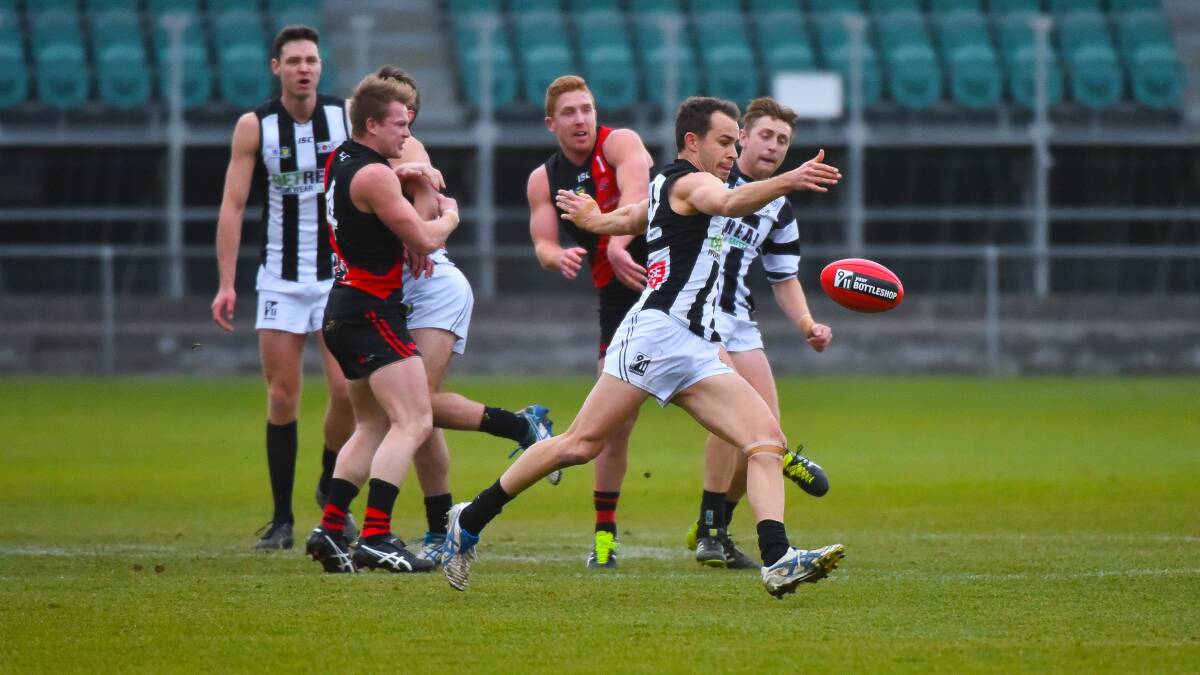 Glenorchy's Jaye Bowden kicked six, including his 500th goal but couldn't take the three votes off Callen Daly