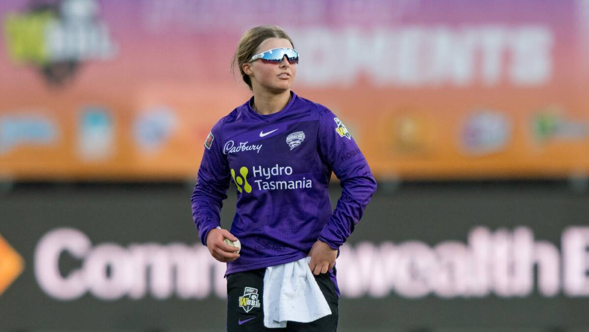 Hobart Hurricanes' Amy Smith. Picture by Phillip Biggs