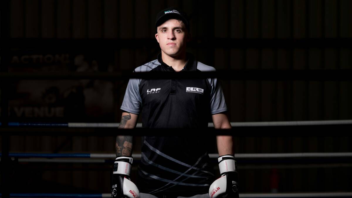 Launceston's Tyler Blizzard is ready for his maiden professional title fight. Picture by Phillip Biggs