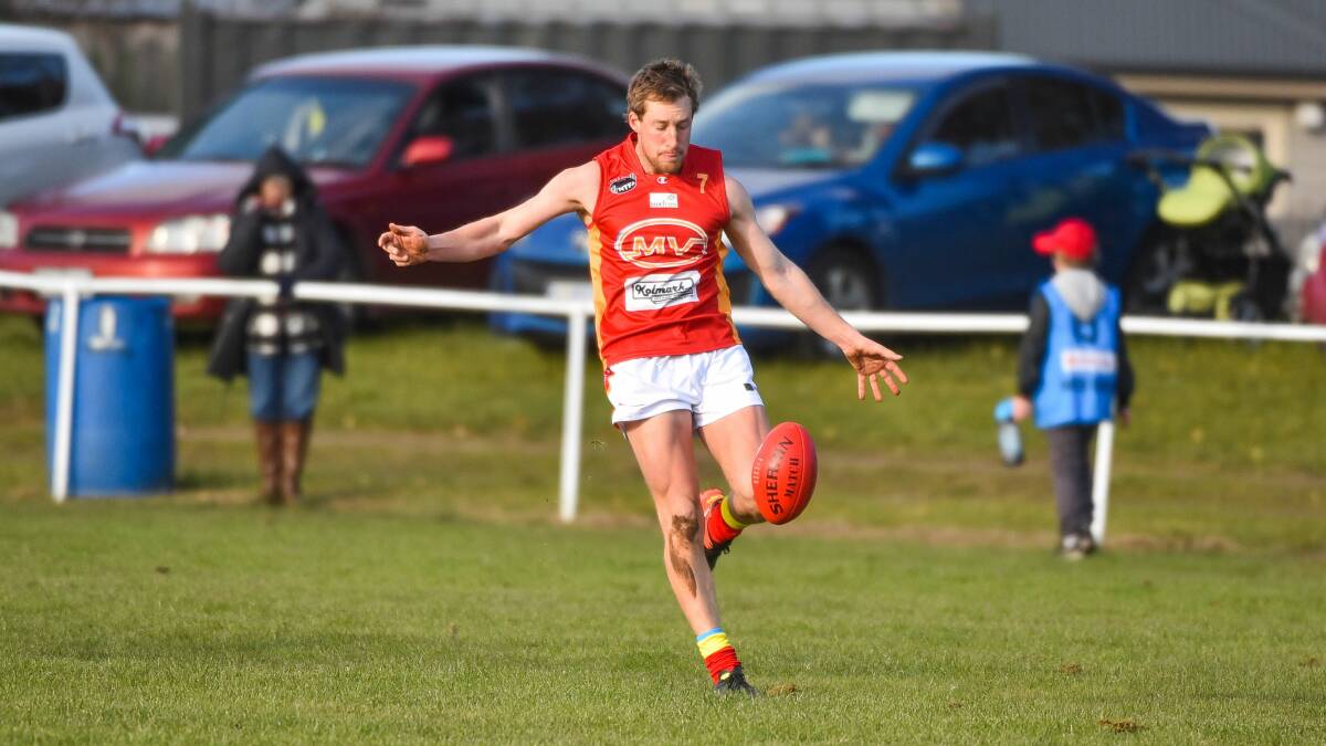 Meander Valley Sun Richard Heazlewood has been named as one of the top players in his side by opposition coach, Alex Russell. Picture: Scott Gelston.