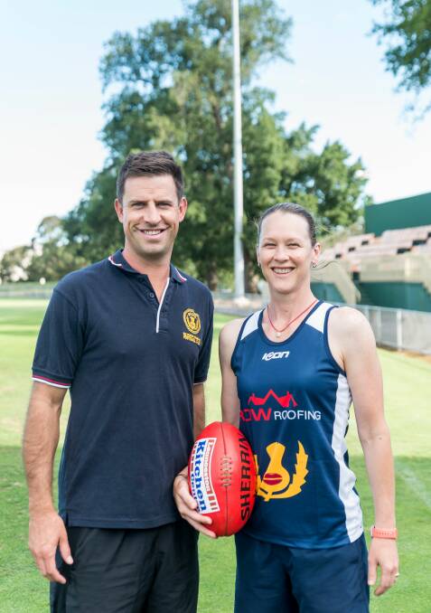 Dynamic Duo: Old Scotch women's coach Nic d'Emden with recruit and assistant coach, Deb Reynolds. Picture: Supplied