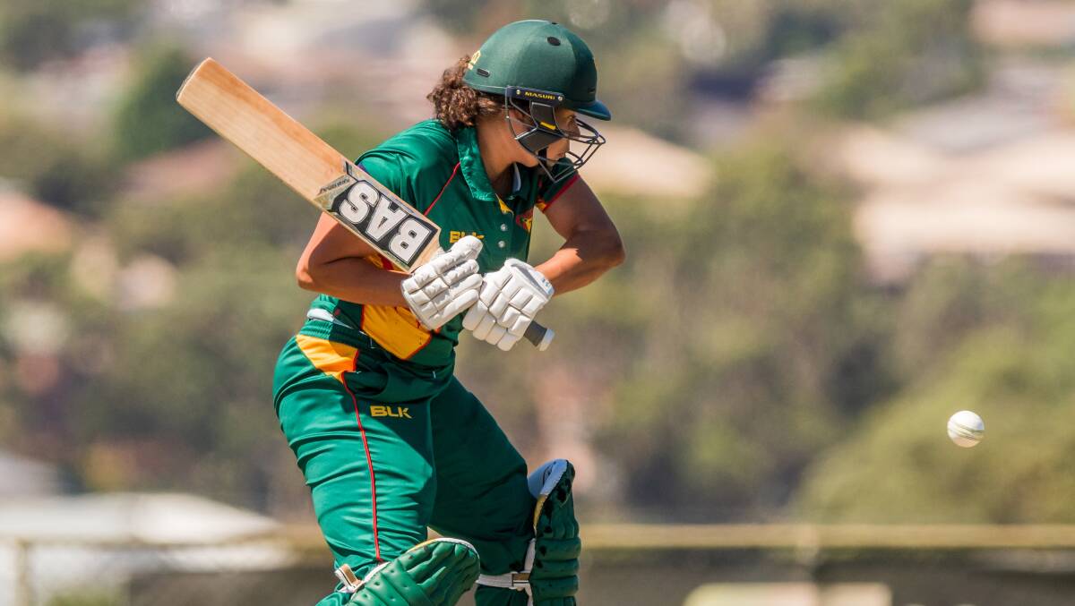 Belinda Vakarewa, pictured last week, was one of Tasmania's better performers with the ball against Victoria. Picture: Phillip Biggs
