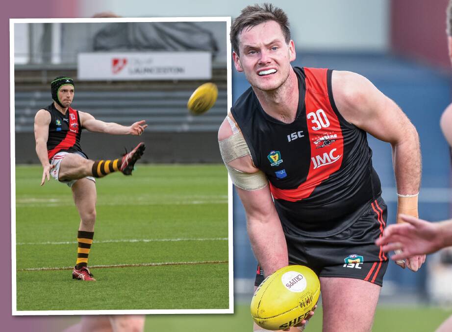 LEADING THE CHARGE: Ben Simpson and Alex Lee will captain North Launceston in 2022. Pictures: Paul Scambler, Neil Richardson