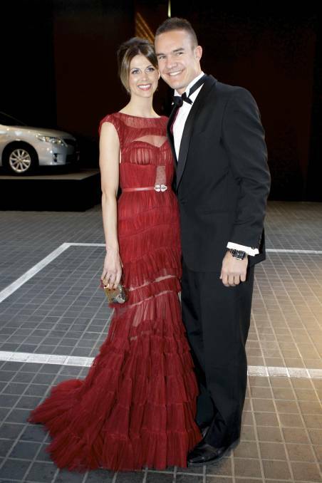 Brad and Anna Green pictured at the 2011 Brownlow Medal.