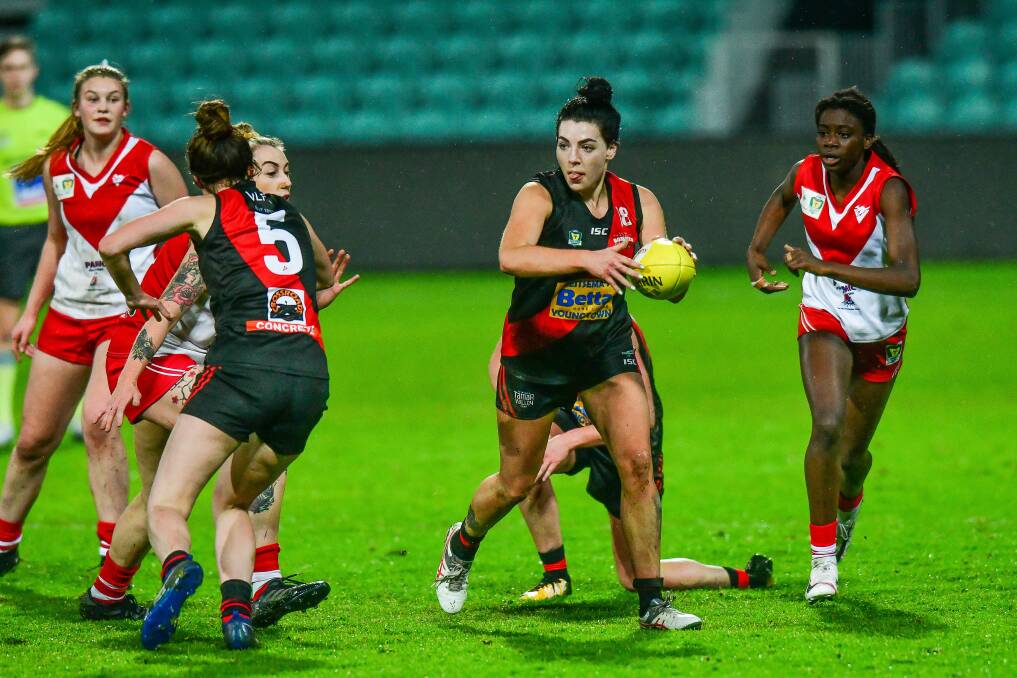 Ruled out: North Launceston's Maggie Cuthbertson will miss this week's clash. Picture: Scott Gelston