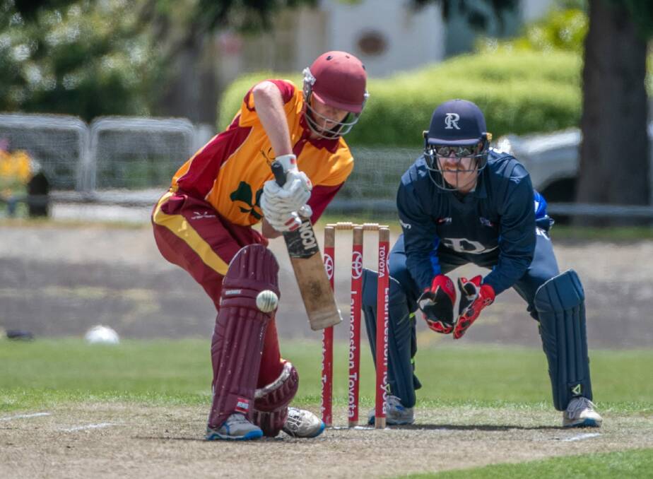 Focused: Blues wicket-keeper Peter New, pictured with Daniel Murfet, shone on Saturday. Picture: Paul Scambler