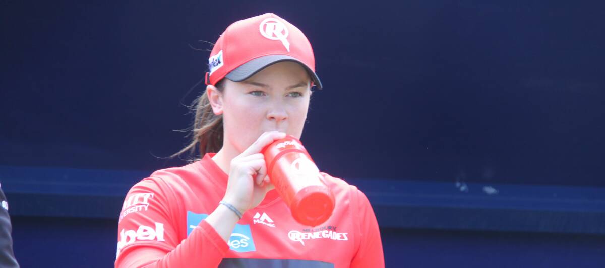 Courtney Webb in Renegades colours in 2019.