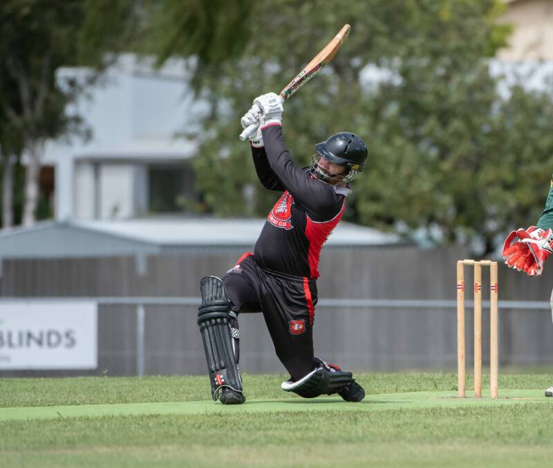 ON FIRE: Hadspen's Dane Anderson scored 120 off just 80 balls in the Chieftains' win. Picture: Paul Scambler