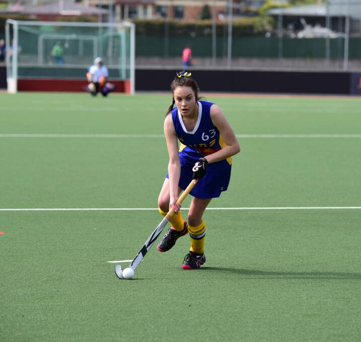 On point: South Launceston's Hayley Johns was strong as the Suns shone brightly. Picture: Paul Scambler