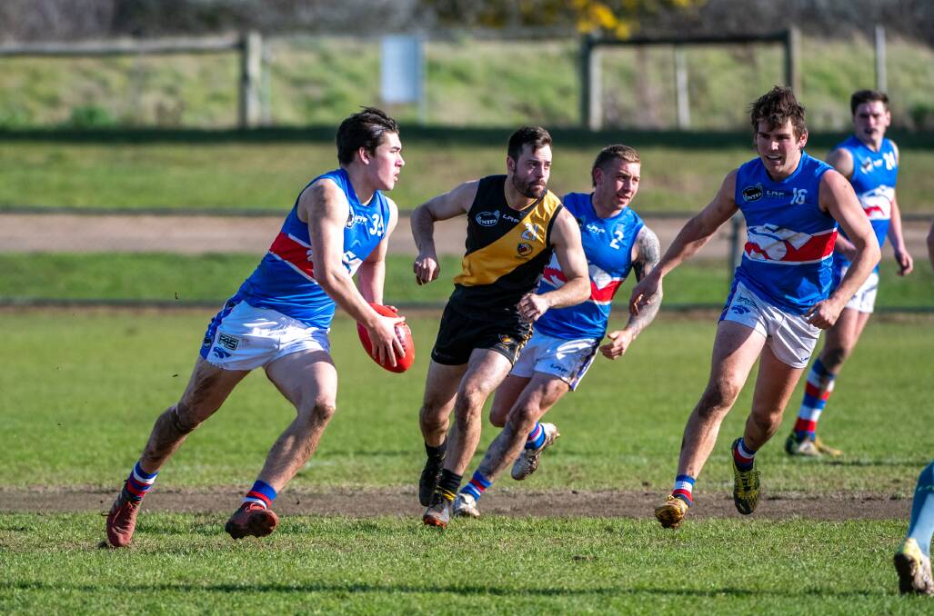 CLEAR THE WAY: Tom Beaumont finds space for South Launceston. Picture: Paul Scambler