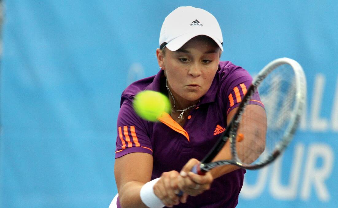Throwback: In 2014, Ash Barty graced Tasmania's shores for the Burnie Challenger event. She is now world number one and a Grand Slam champion. Picture: Stuart Wilson